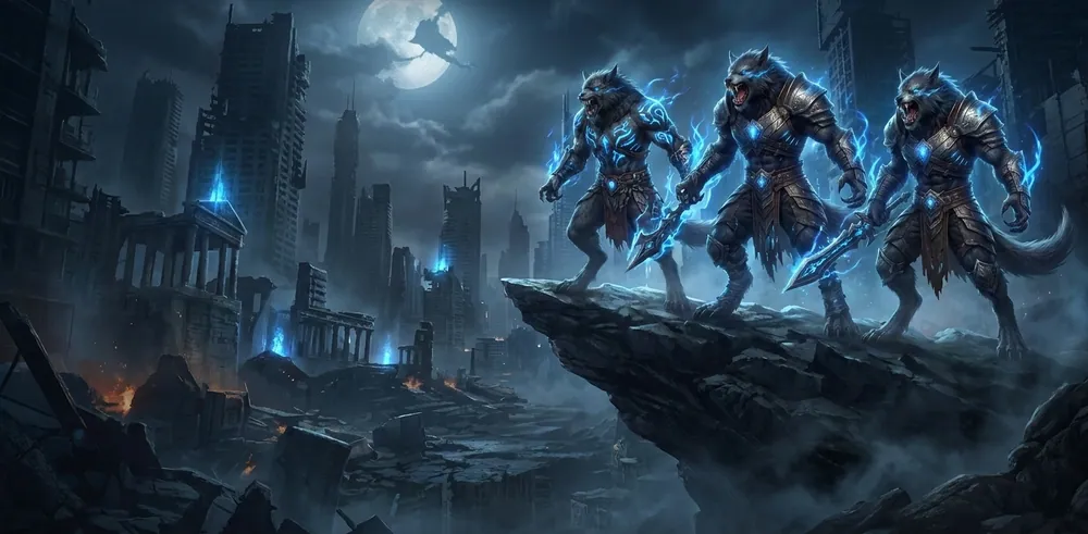 The champions of Wolfbin united against the night